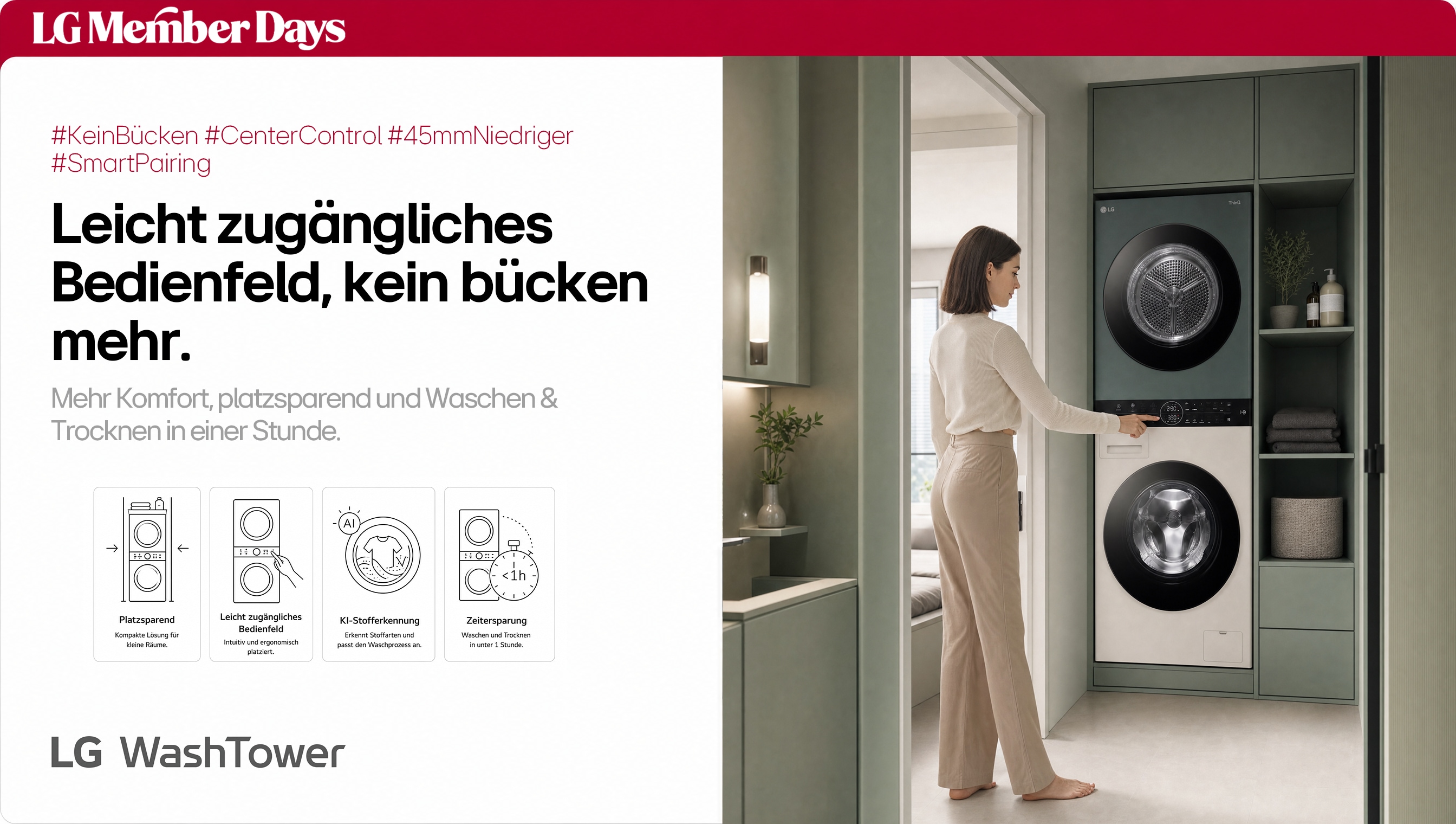 Auf dem Bildschirm des StanbyME 2 ist ein Paar auf dem Sofa zu sehen; der Mann hält einen Plüsch-Fußball und jubelt mit erhobener Faust, während die Frau neben ihm lächelt.